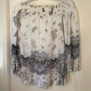 Over the shoulder blouse. Never worn